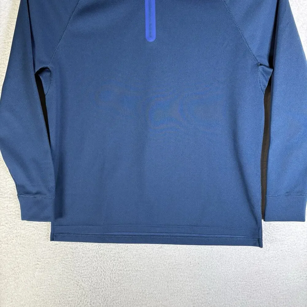 Bonobos Golf 1/4 Zip Pullover Mens Medium Blue Slim Fit Performance Stretch